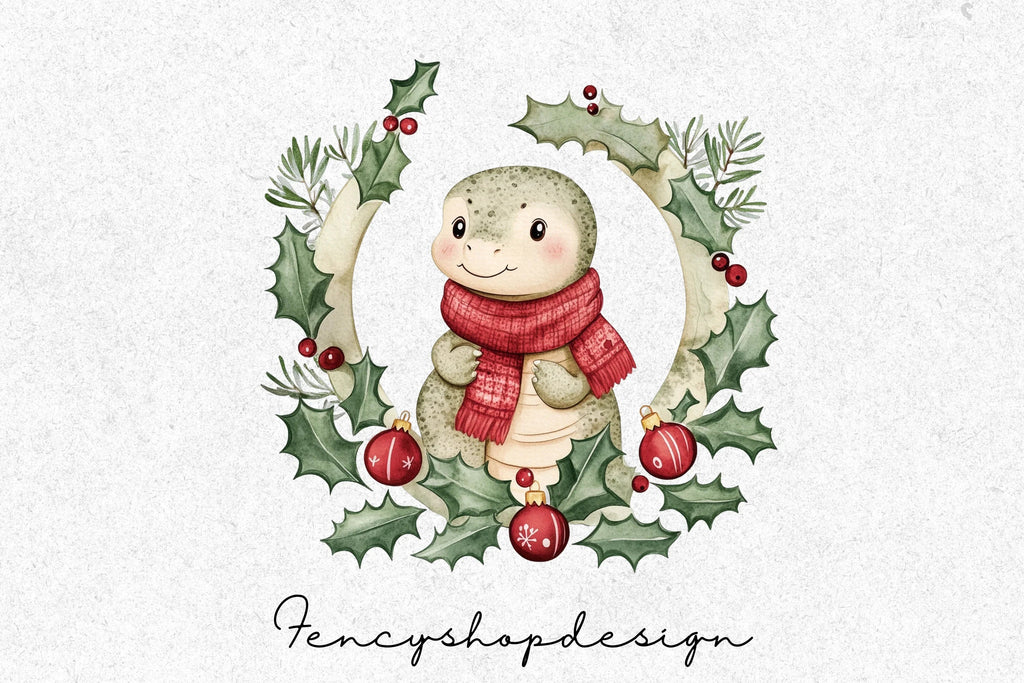 Christmas Dinosaurs Clipart Bundle