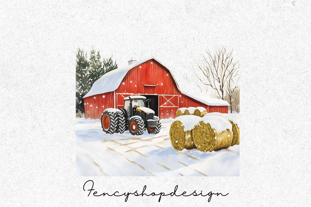 Winter Village Clipart Bundle