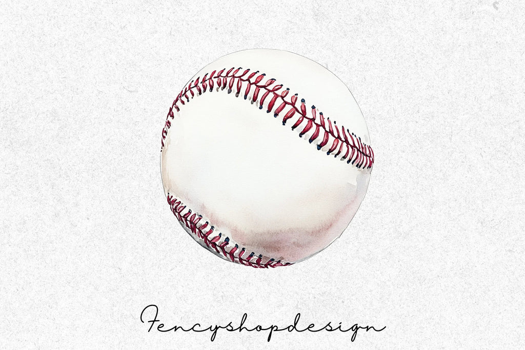 Classic Baseball Game Ball Clipart Bundle