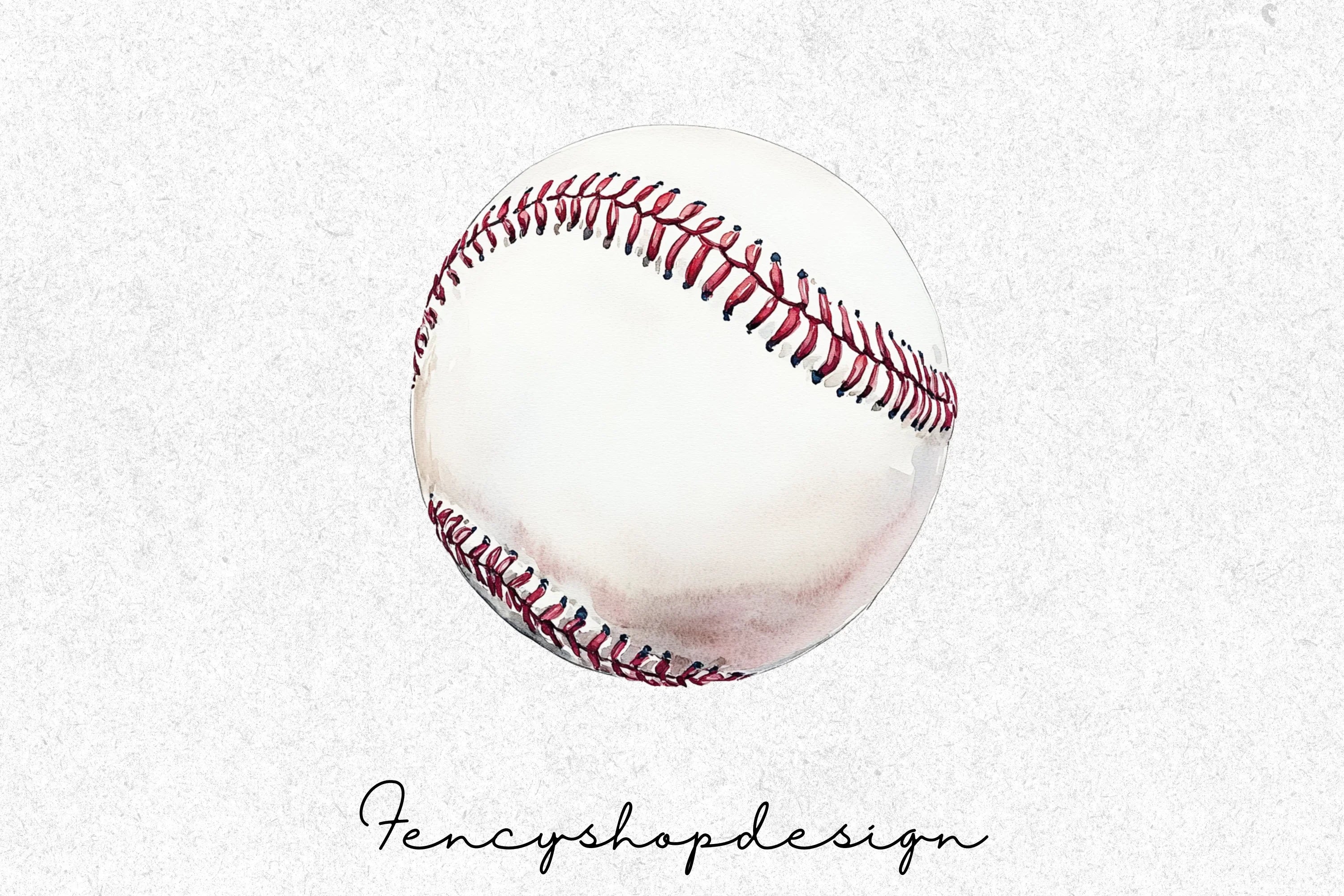 Classic Baseball Game Ball Clipart Bundle