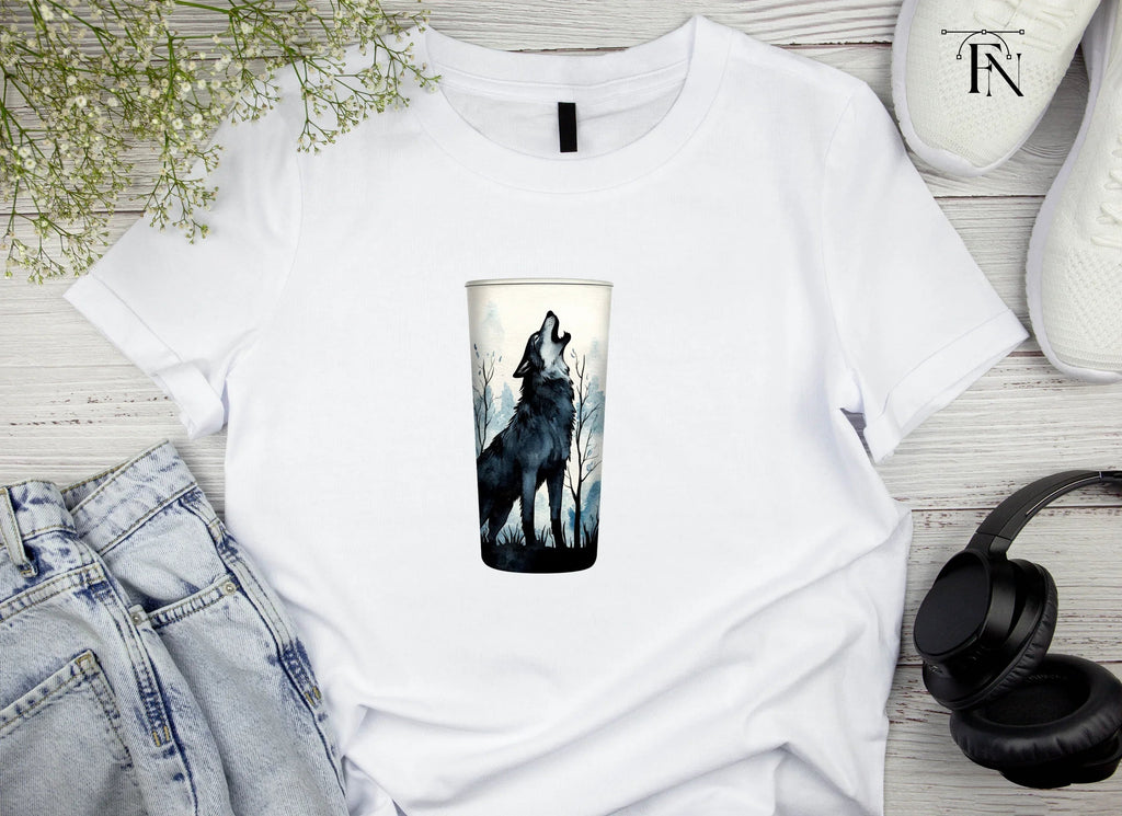 Howling Wolf Tumbler Clipart Bundle