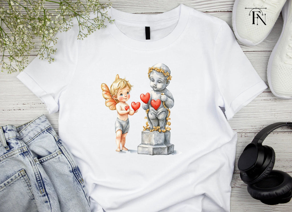Cupid and Stone Statue Love Clipart Bundle