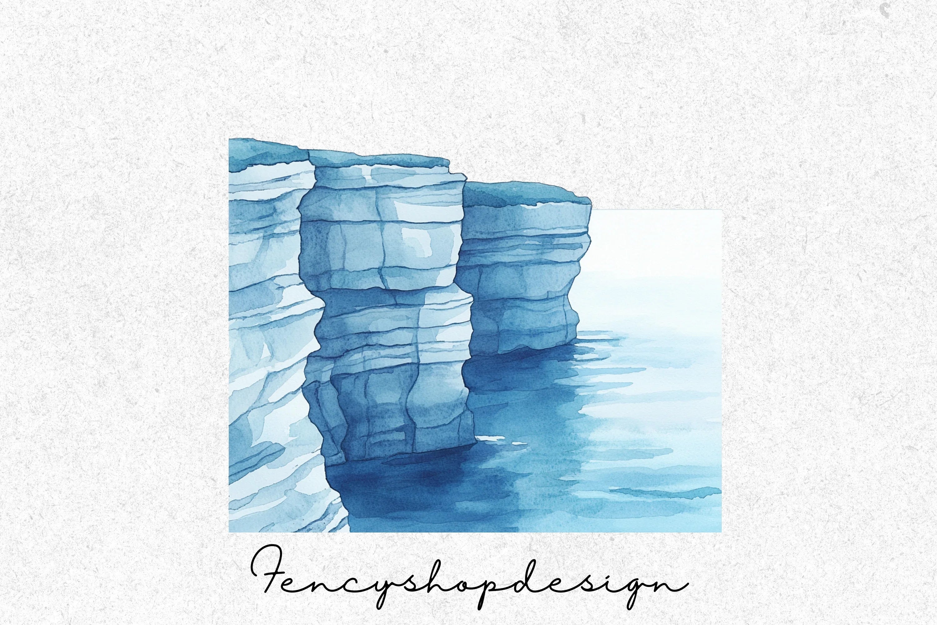Ocean Cliffs Clipart Bundle