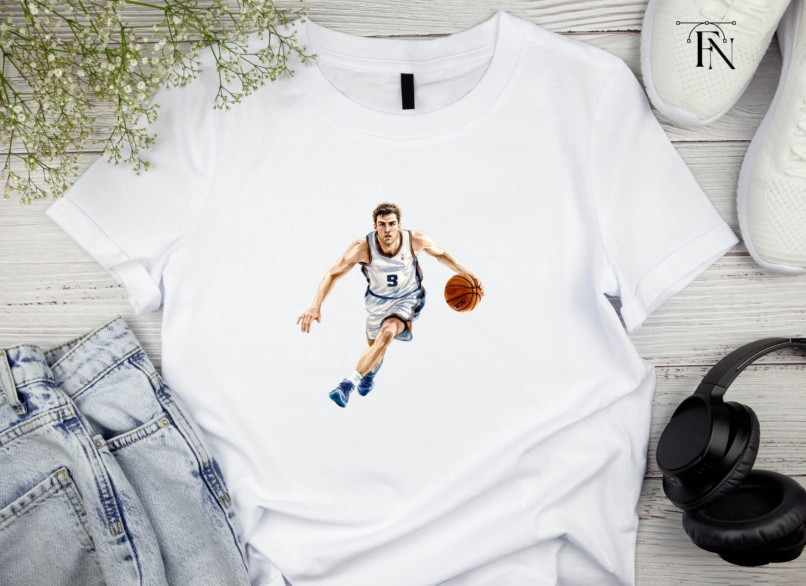 Basketball Player Dribbling Clipart Bundle