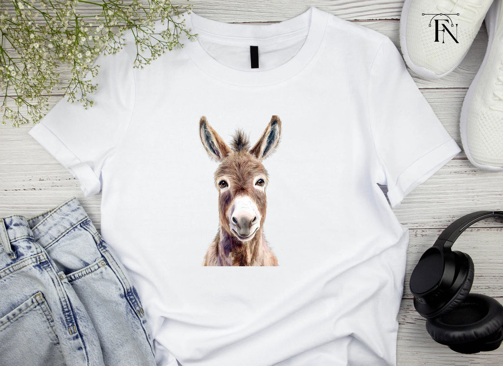 Cute Donkey Face Clipart Bundle