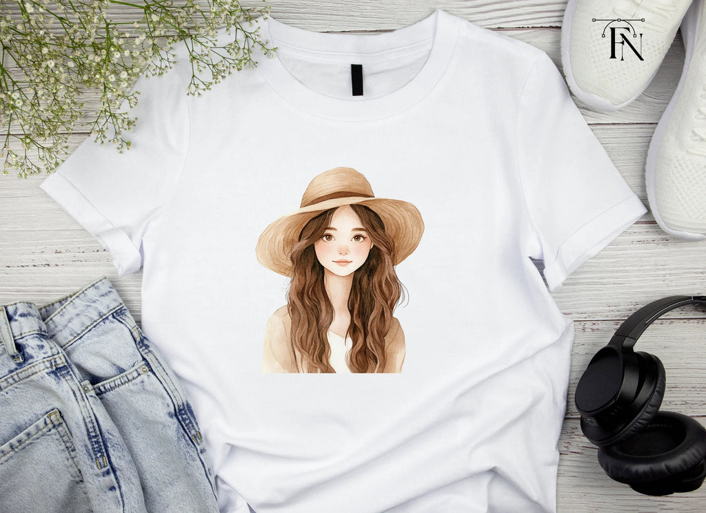 Girl With Sun Hat Clipart Bundle