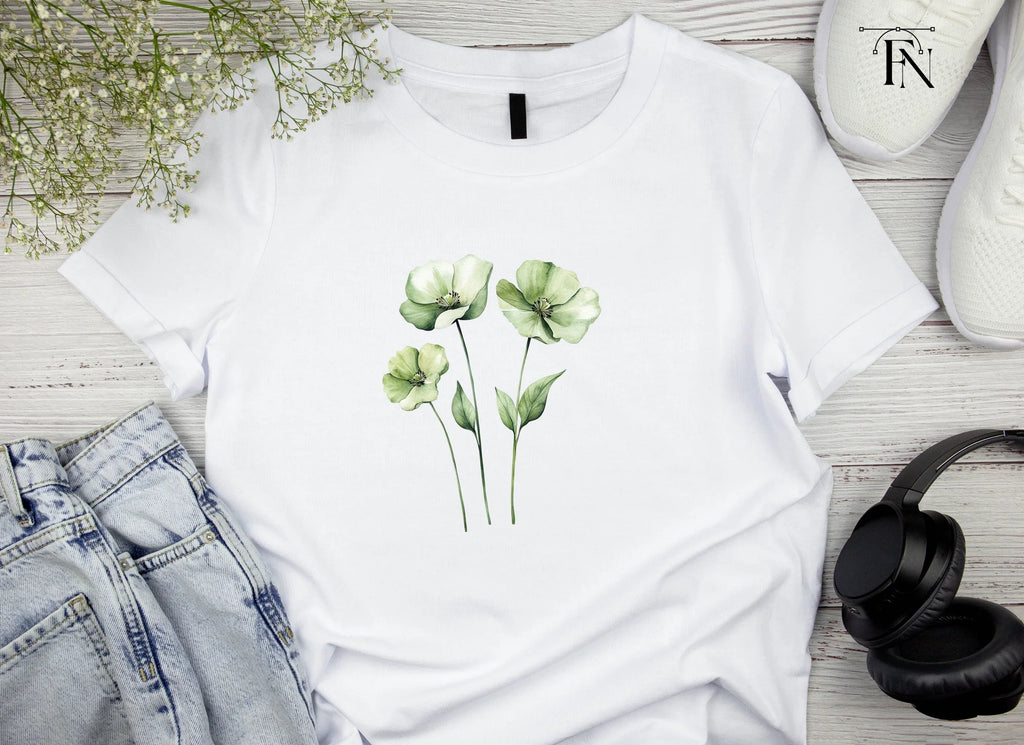 Green Floral Clipart Bundle