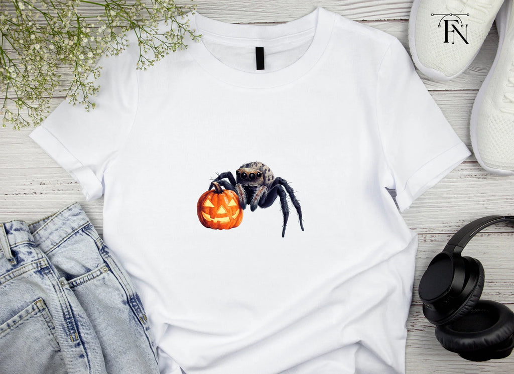 Cute Halloween Spider Pumpkin Clipart Bundle