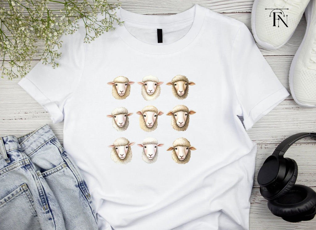 Sheep Faces Clipart Bundle