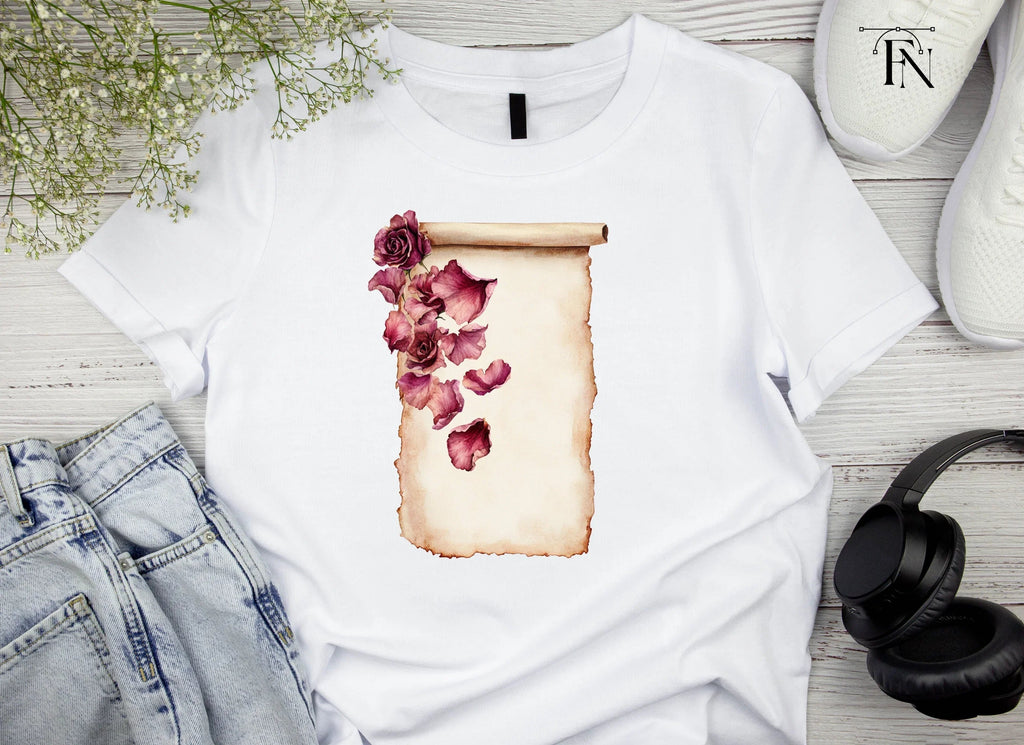 Rose Petals and Scrolls Clipart Bundle