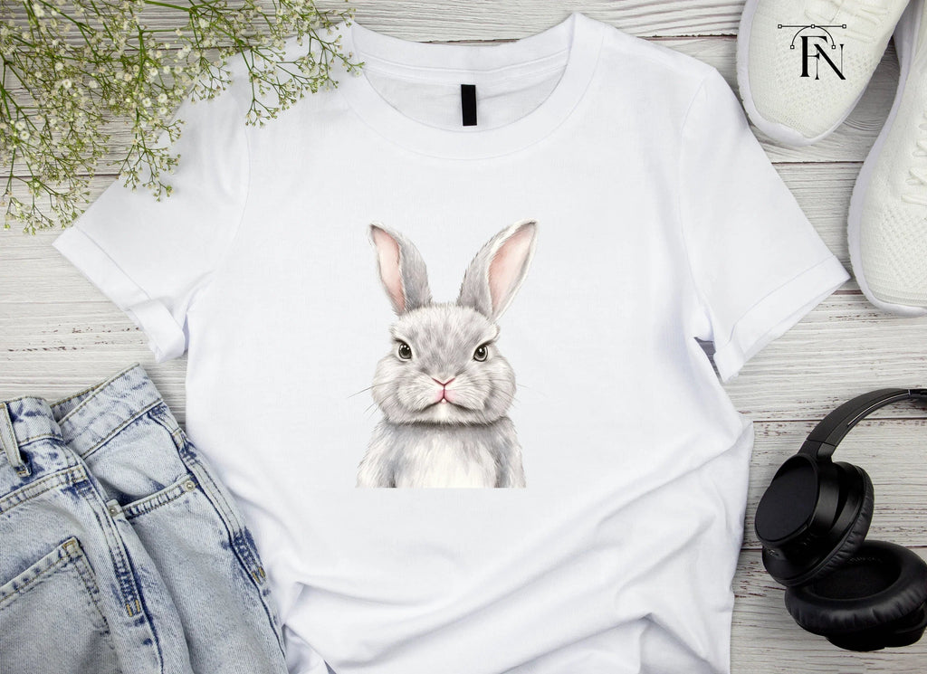 Grumpy Rabbit Faces Clipart Bundle