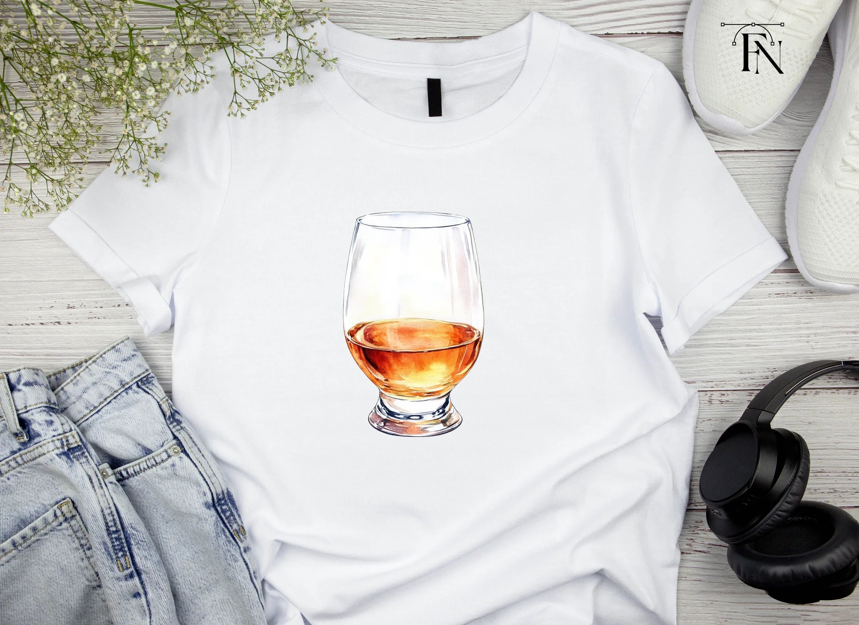 Whiskey Glass Clipart Bundle