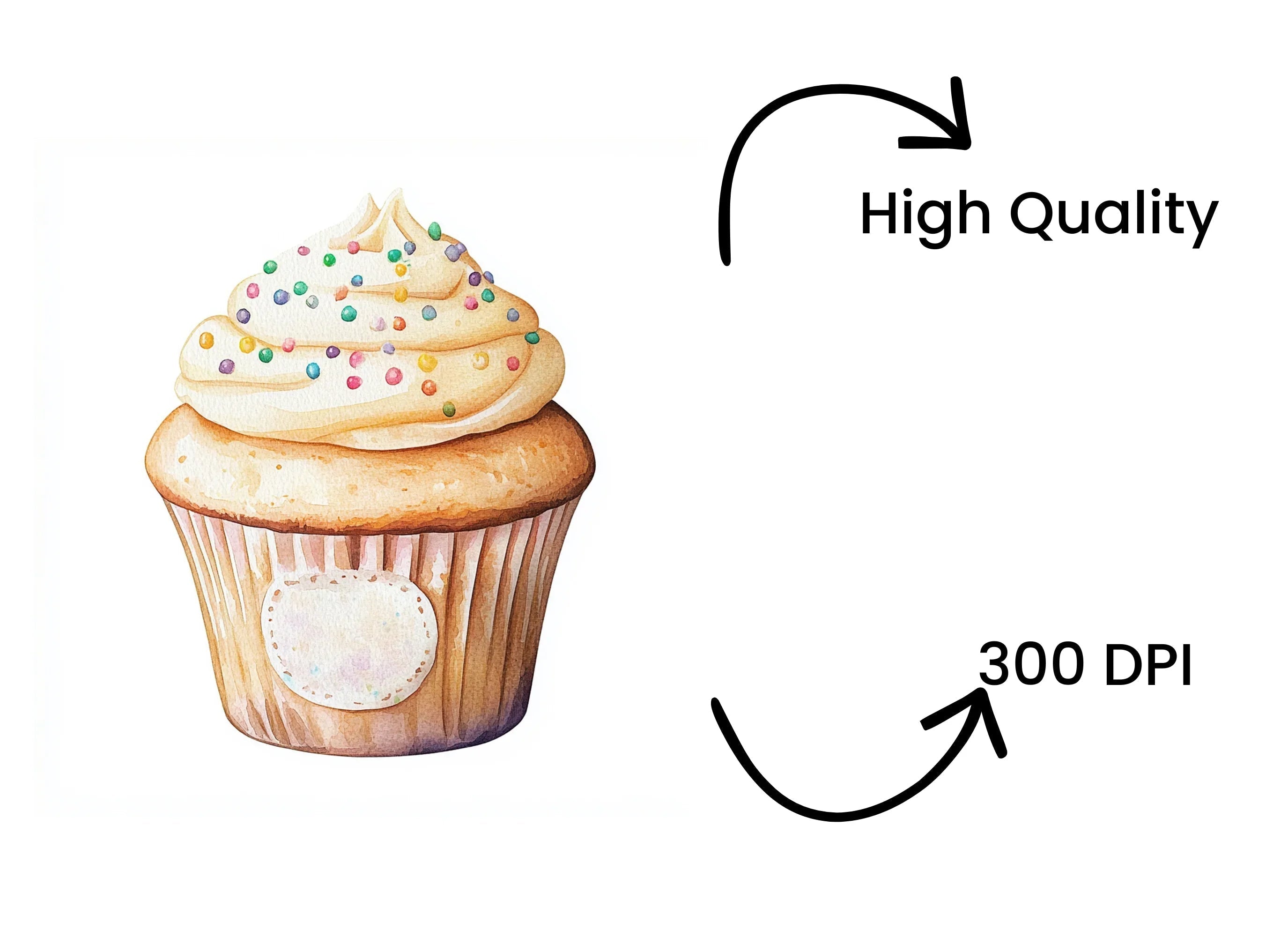 Cupcake Clipart Bundle