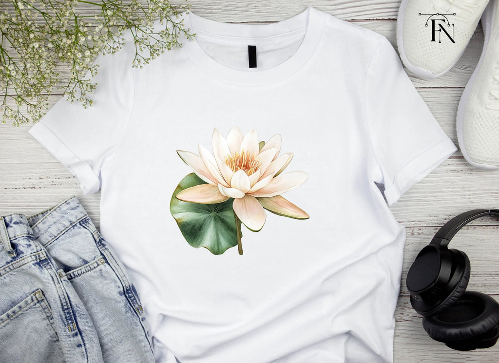 Beautiful Water Lily Duo Clipart Bundle
