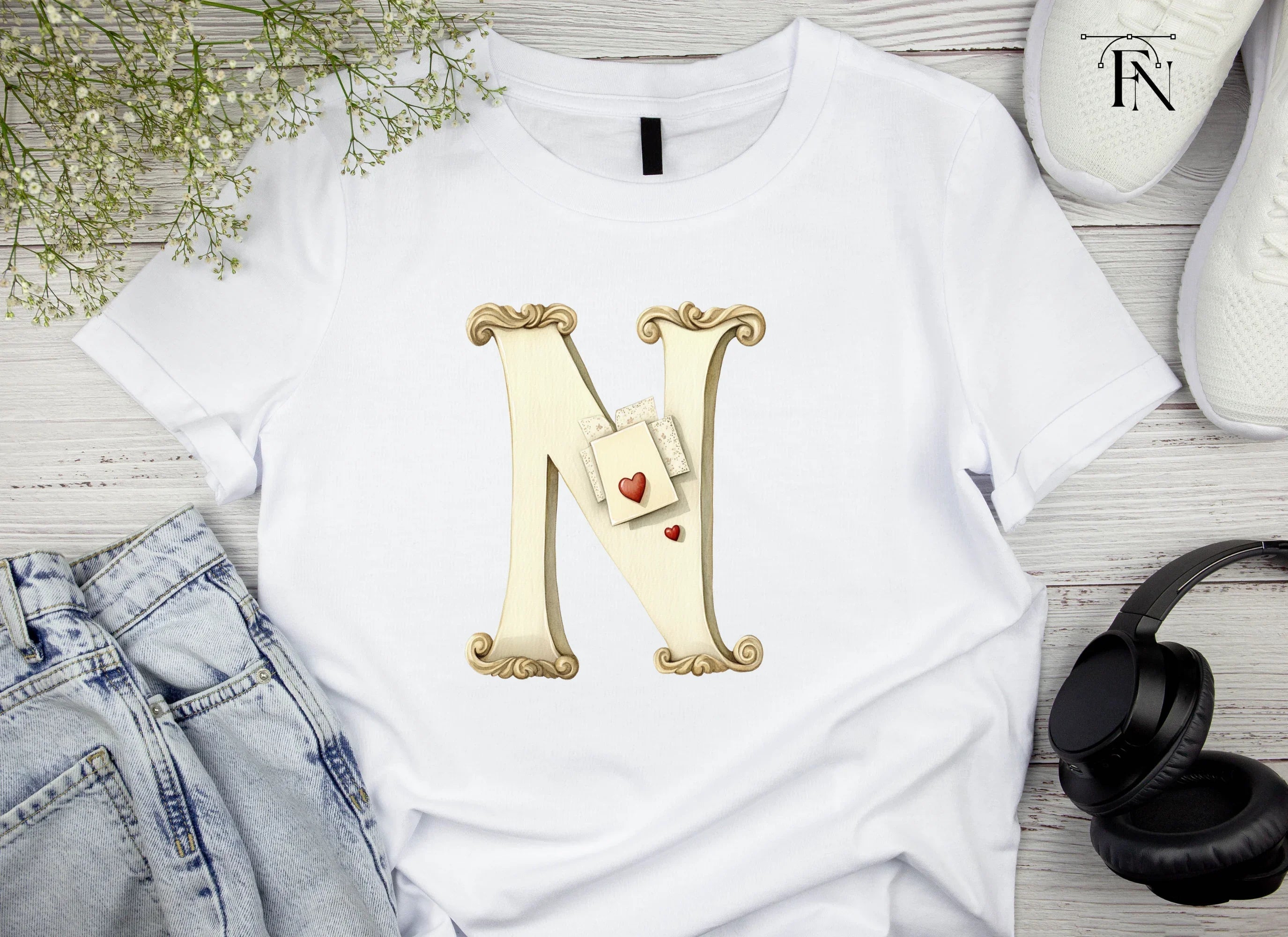 Elegant Love Letters Clipart Bundle
