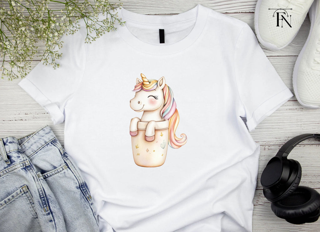 Unicorn in Cup Clipart Bundle