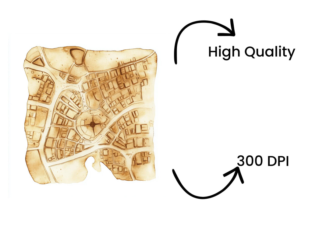 Old City Map Clipart Bundle