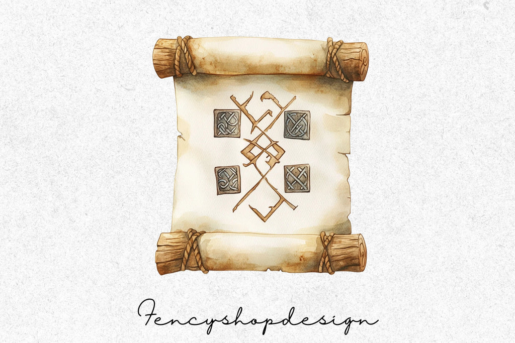 Ancient Mystical Symbols Clipart Bundle