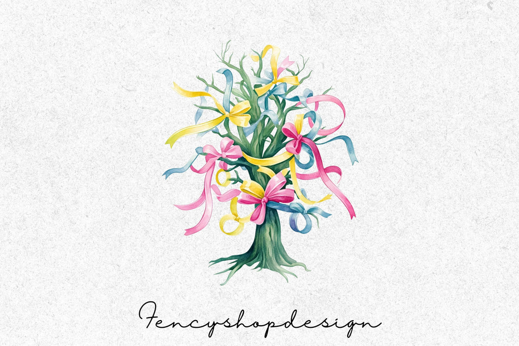 Whimsical Fantasy Tree Clipart Bundle