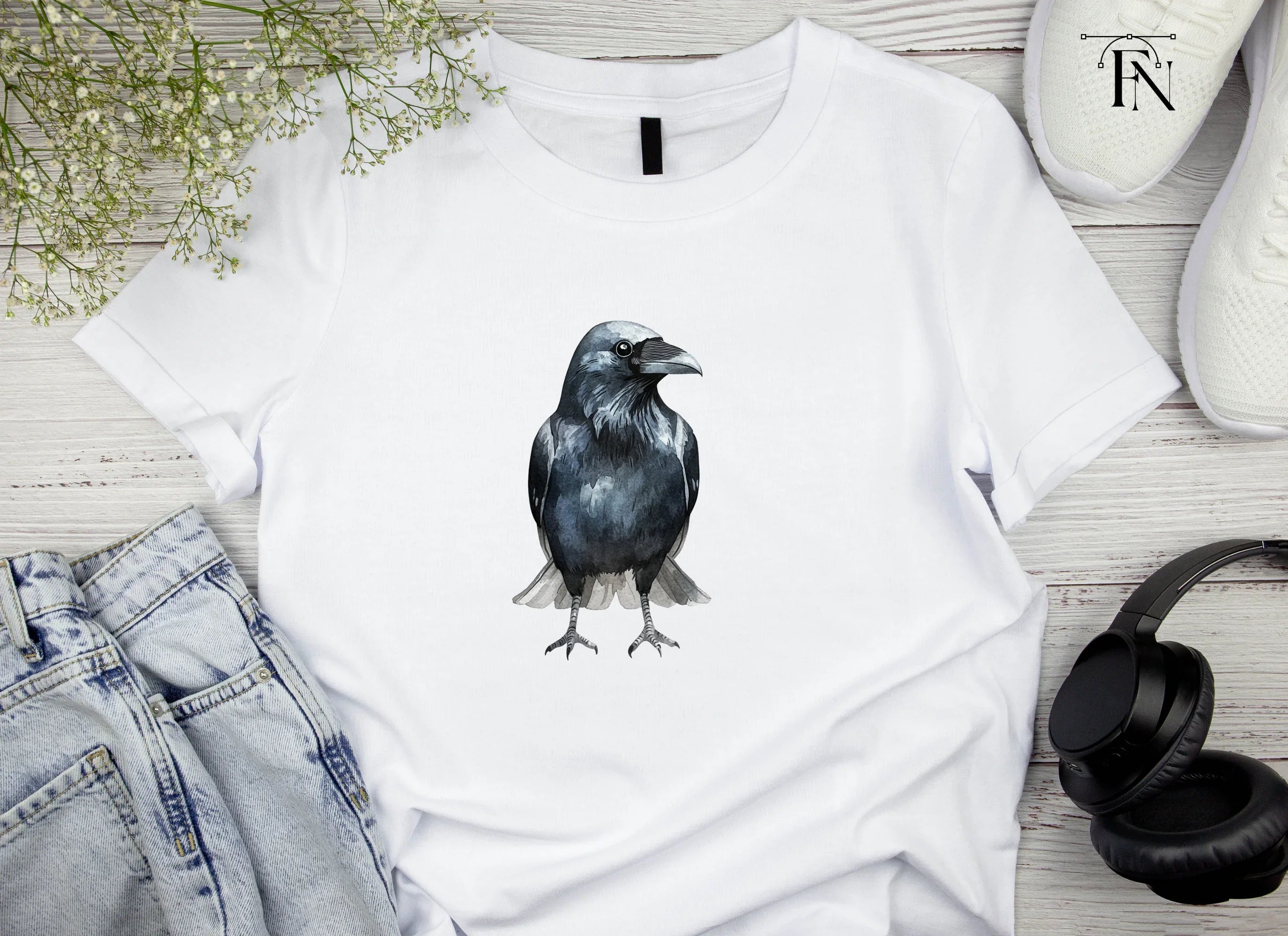 Raven Illustrations Clipart Bundle