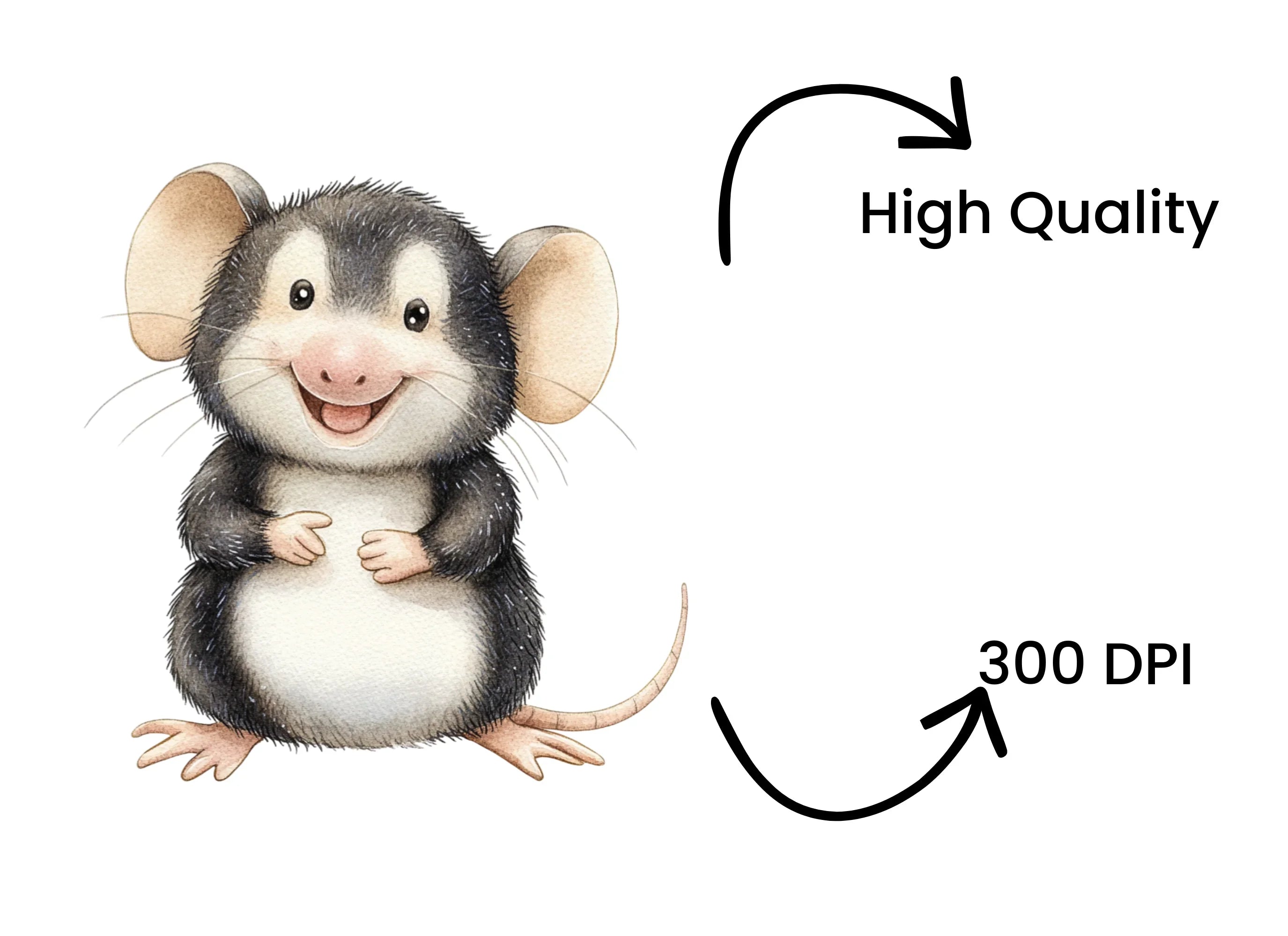 Charming Mouse Clipart Bundle