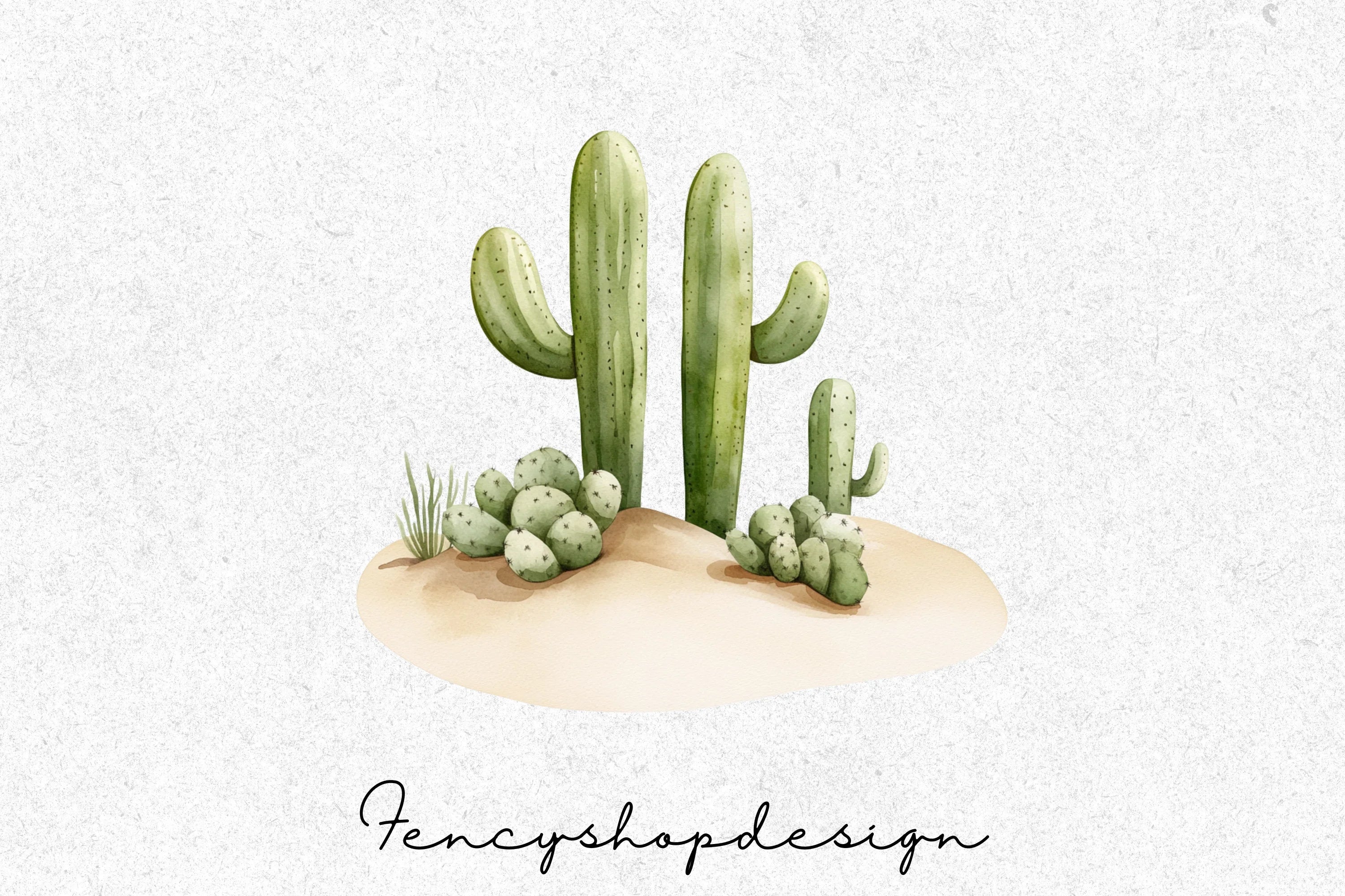 Desert Cactus Clipart Bundle