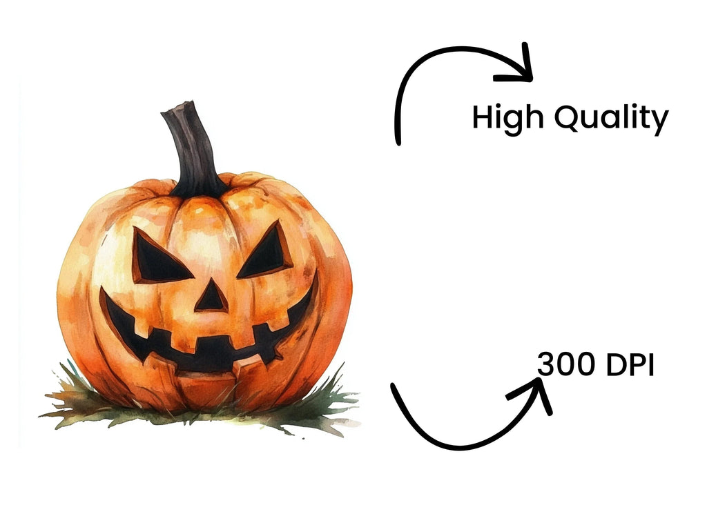 Halloween Jack-O'-Lanterns Clipart Bundle