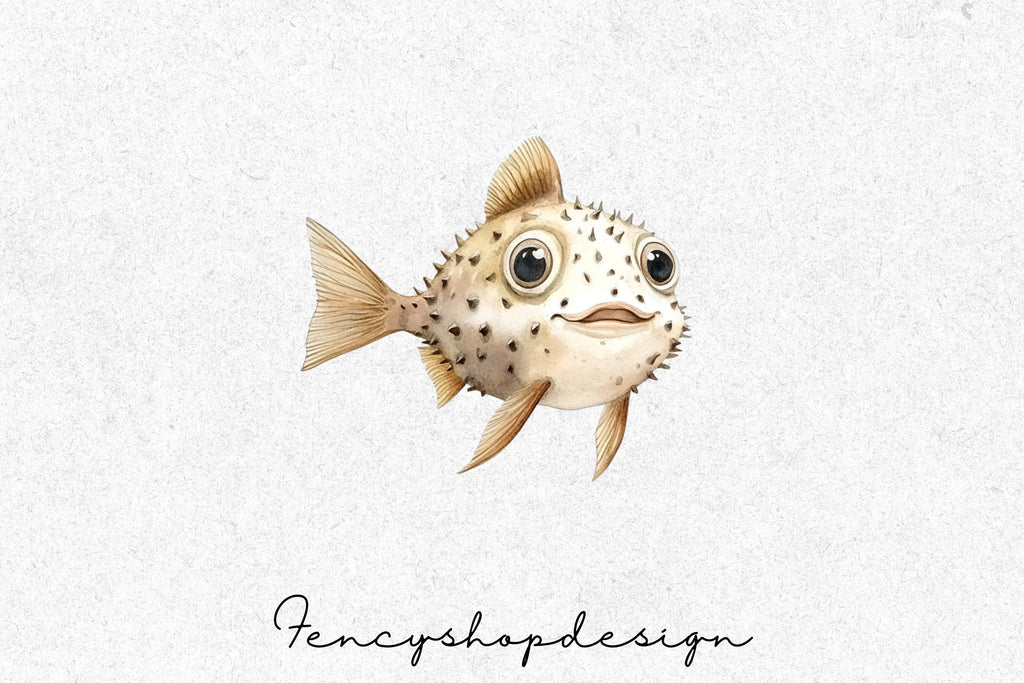 Cute Cartoon Fish Clipart Bundle