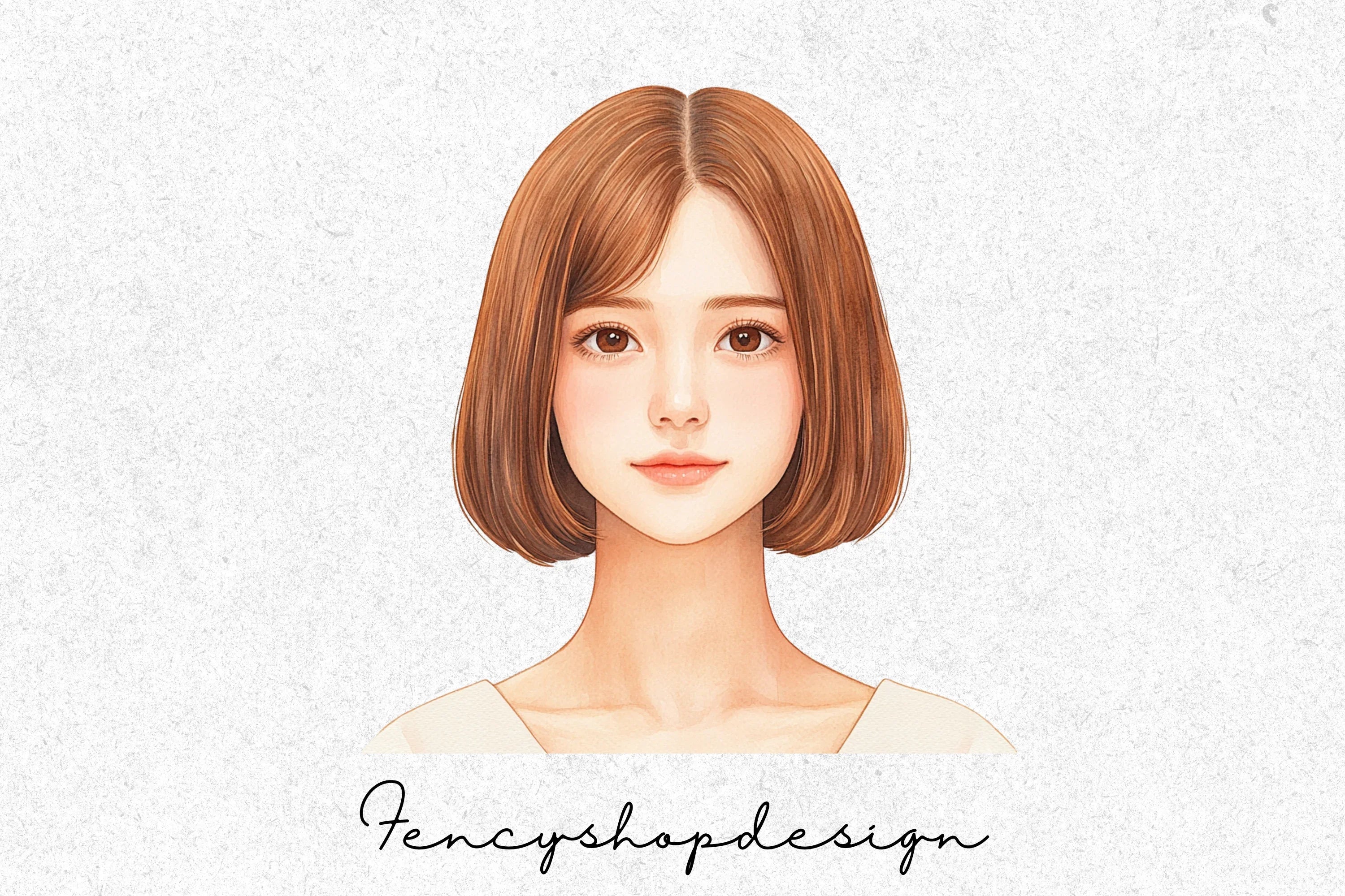 Woman Portrait Clipart Bundle