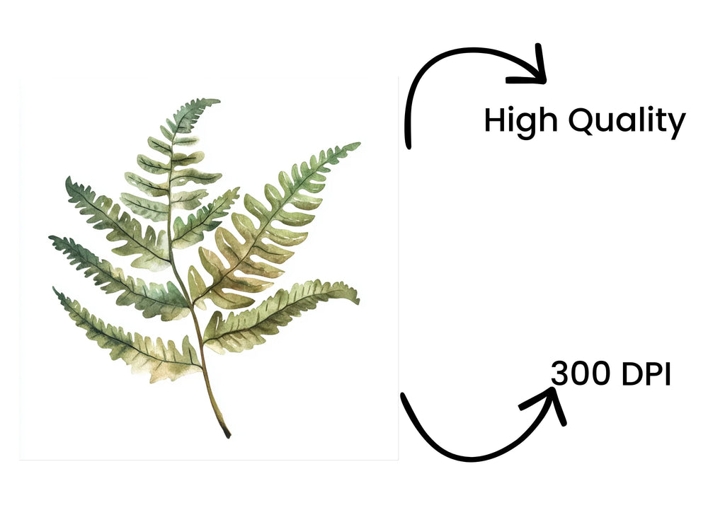 Autumnal Fern Clipart Bundle