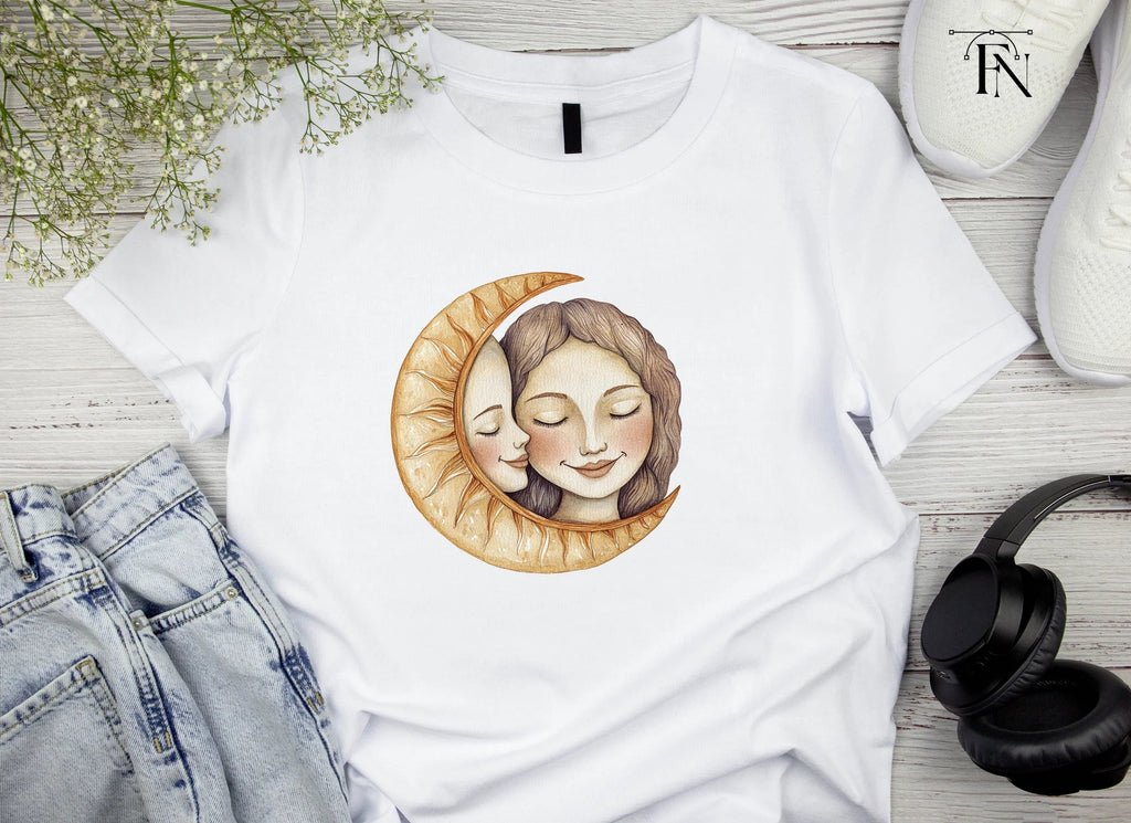 Sun and Moon Embrace Clipart Bundle