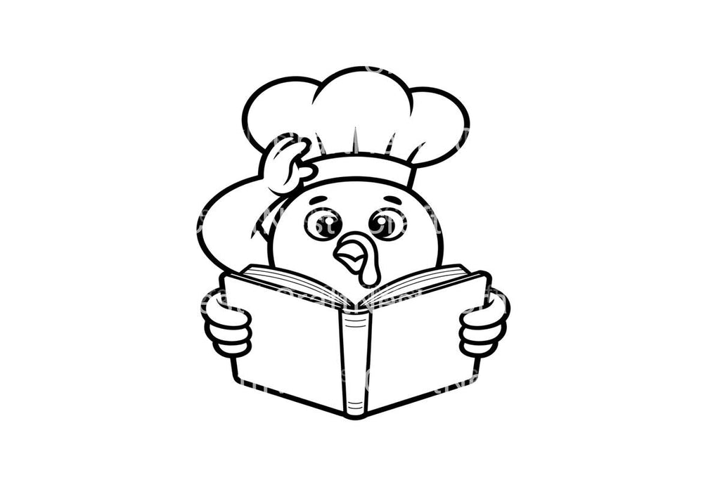 Chef Turkey Reading Planner Coloring Books