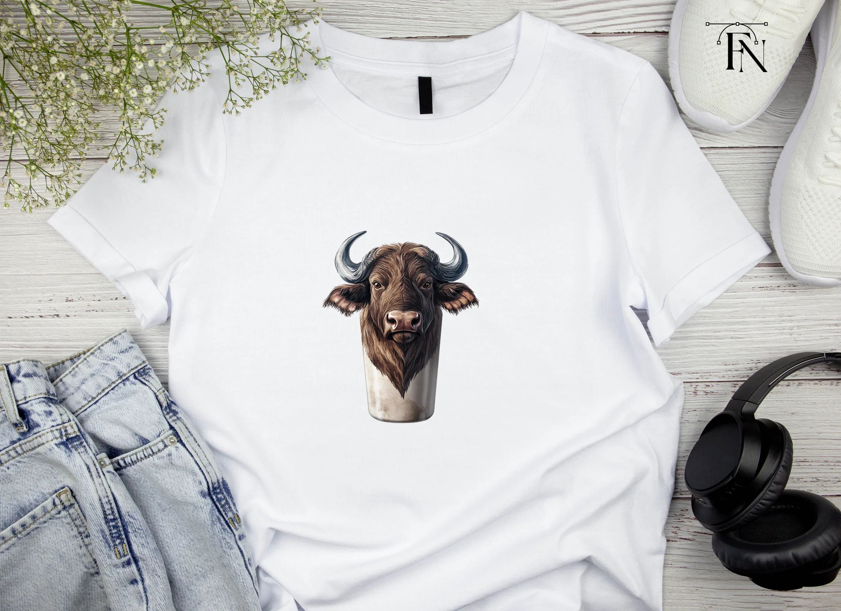 Majestic Buffalo Head Clipart Bundle