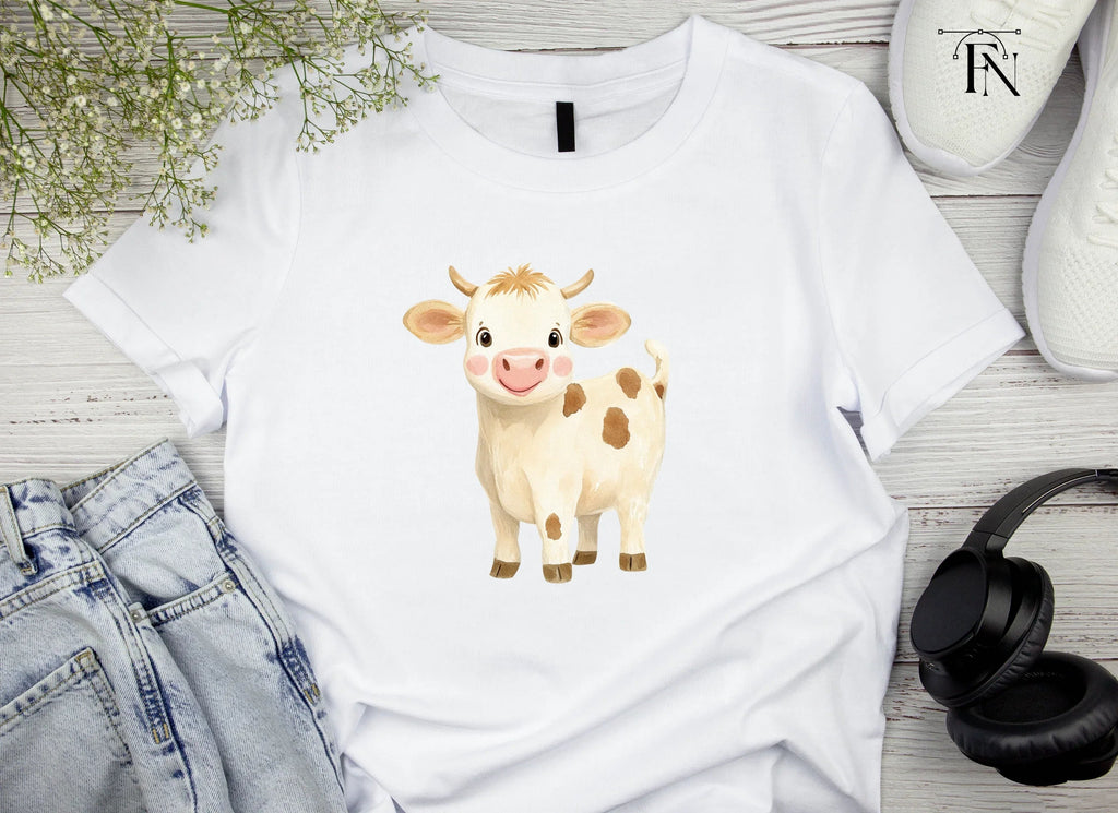 Cute Baby Calf Clipart Bundle