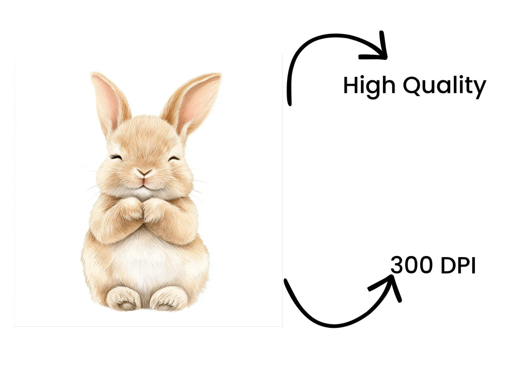 Cute Bunny Clipart Bundle