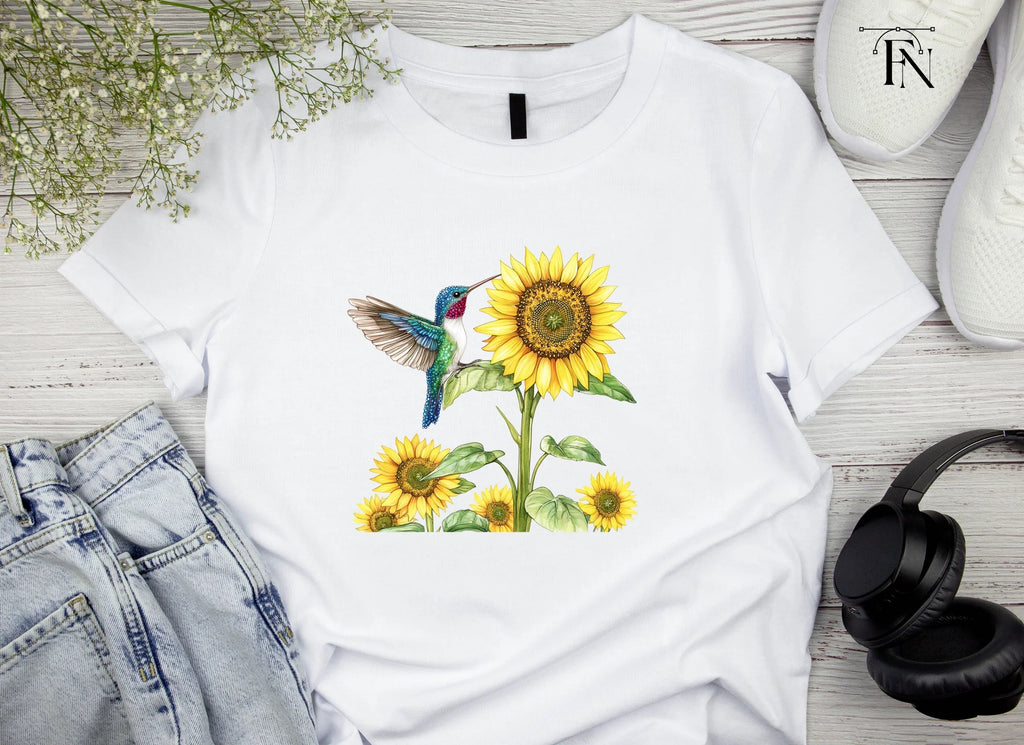 Hummingbird and Sunflower Clipart Bundle
