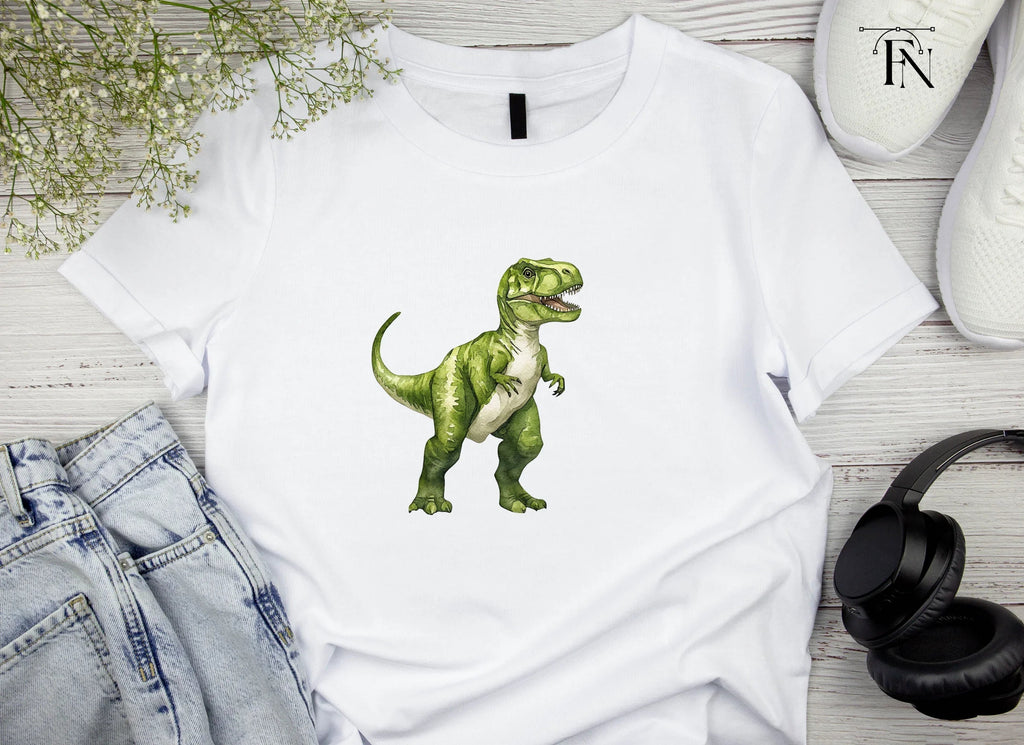 Green Rex Dinosaur Clipart Bundle