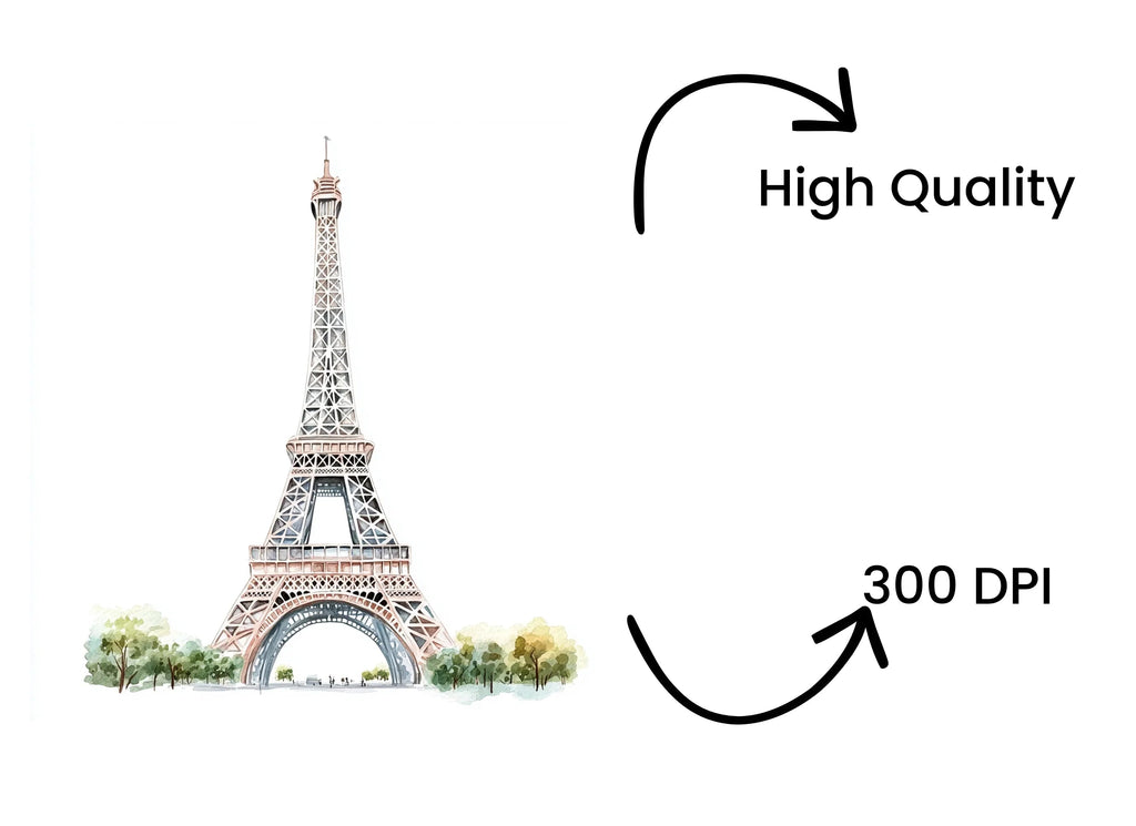 Eiffel Tower Clipart Bundle