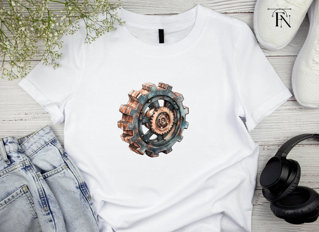 Rustic Steampunk Gear Clipart Bundle