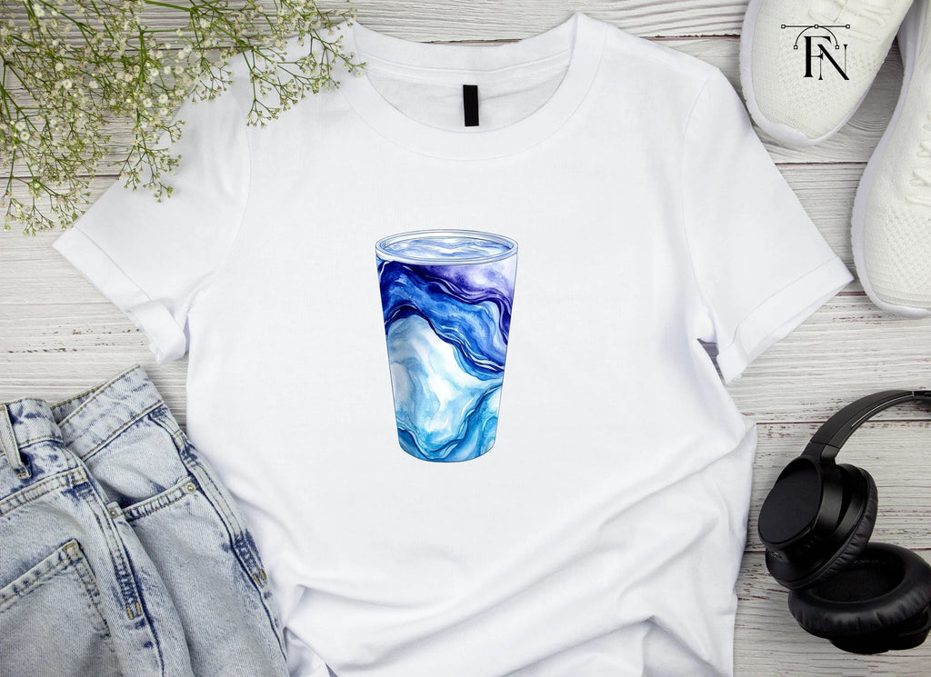 Abstract Blue Glass Clipart Bundle