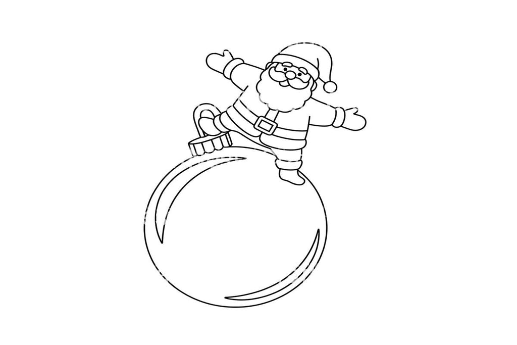 Santa Claus on Ornaments Coloring Books