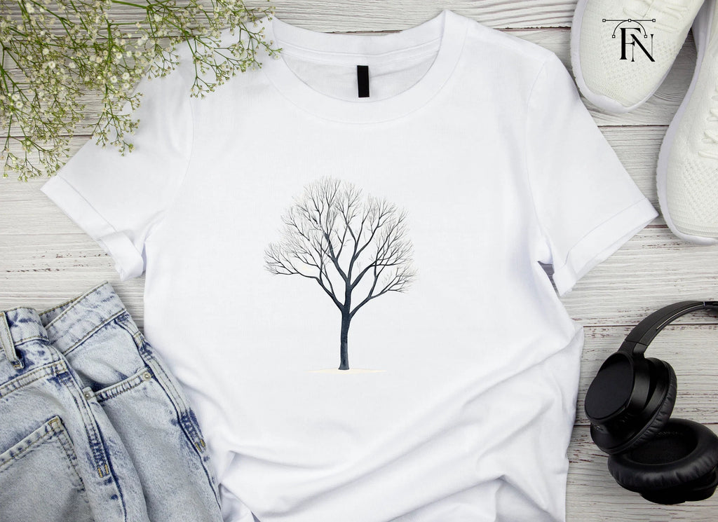 Winter Tree with Snow Clipart Bundle