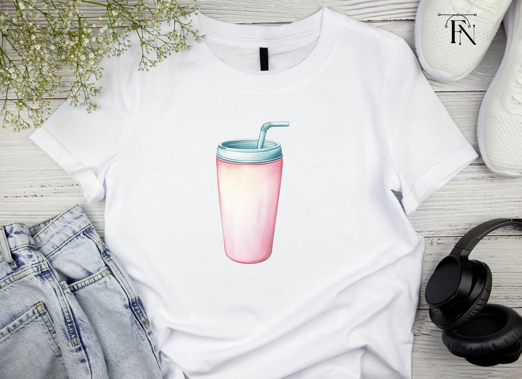 Pink Drink Tumbler Clipart Bundle