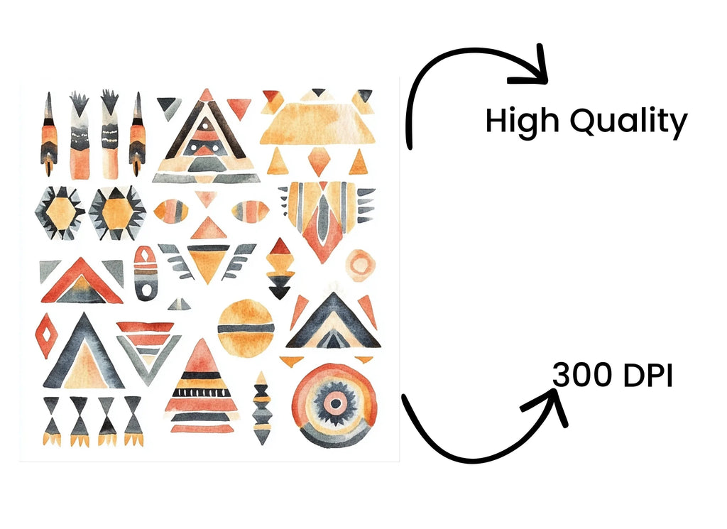 Abstract Tribal Elements Clipart Bundle