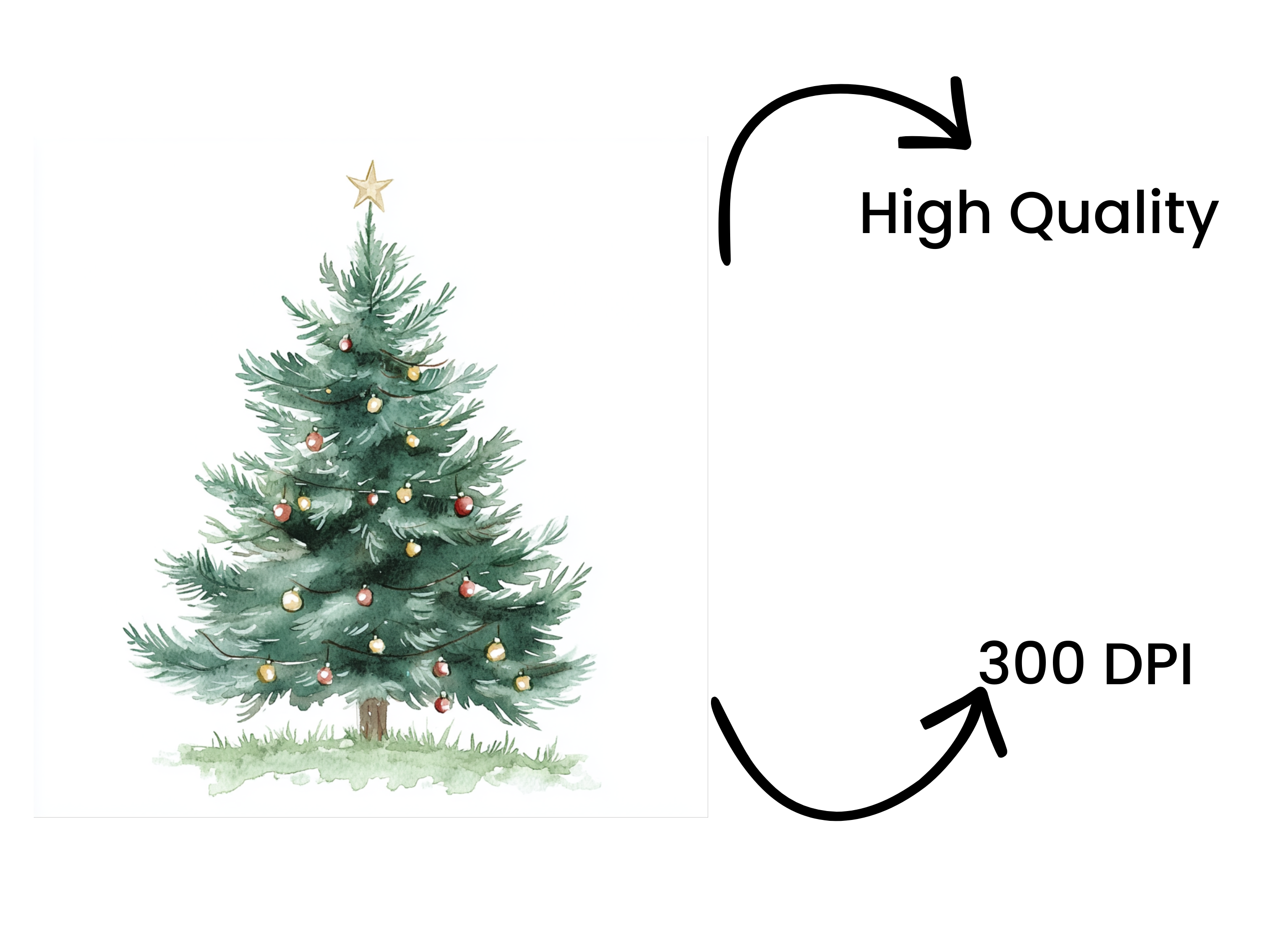 Christmas Tree Clipart Bundle