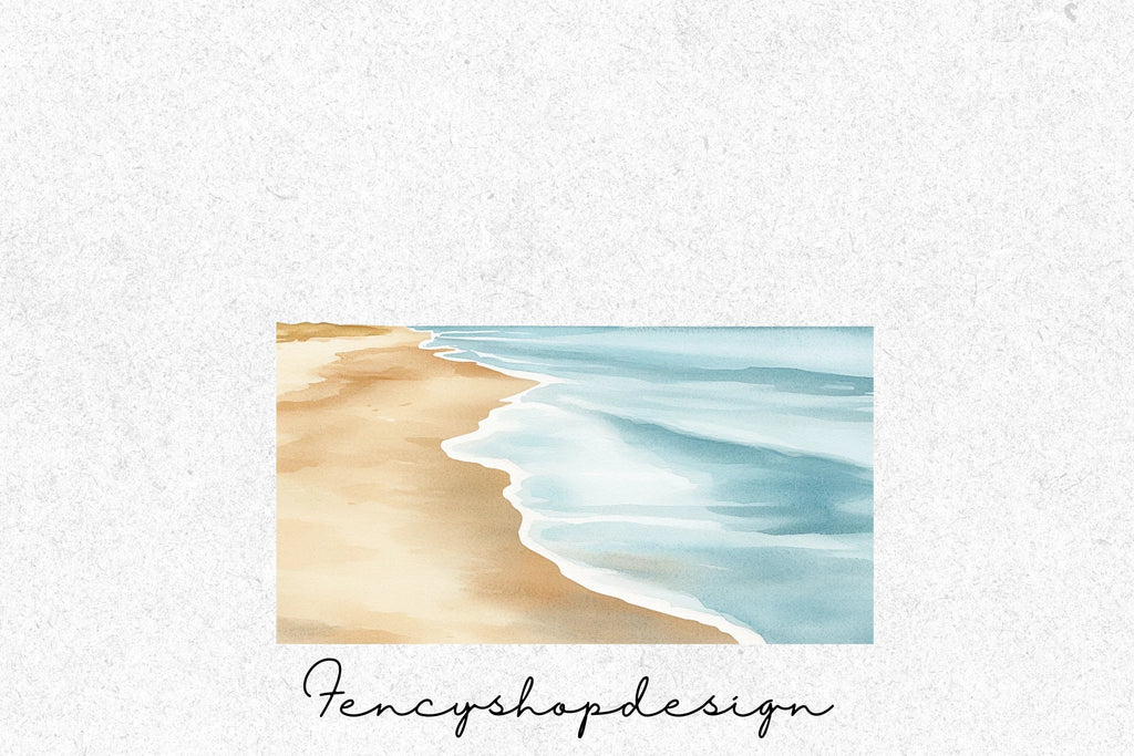 Serene Beach Clipart Bundle