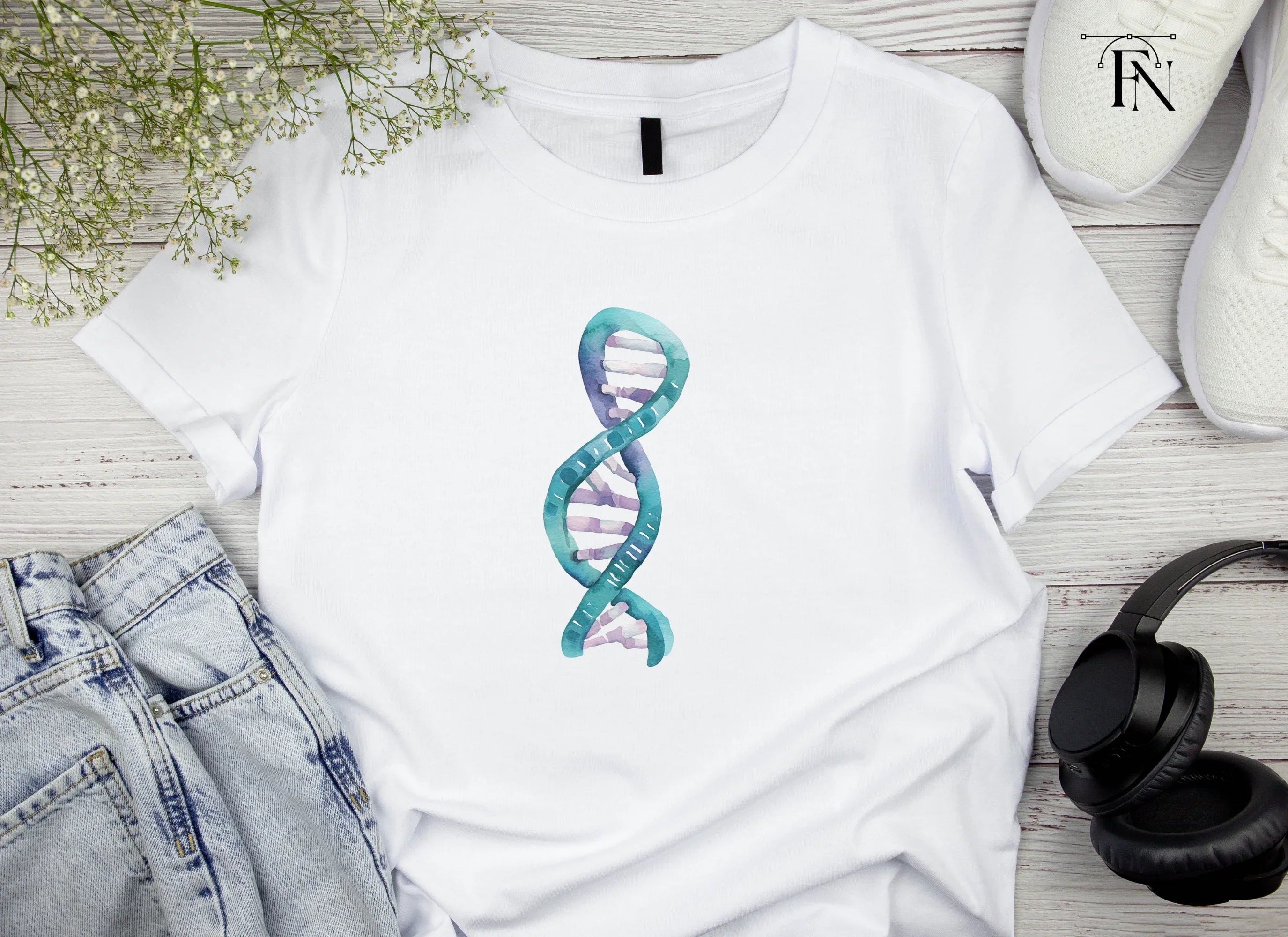 Abstract DNA Helix Clipart Bundle