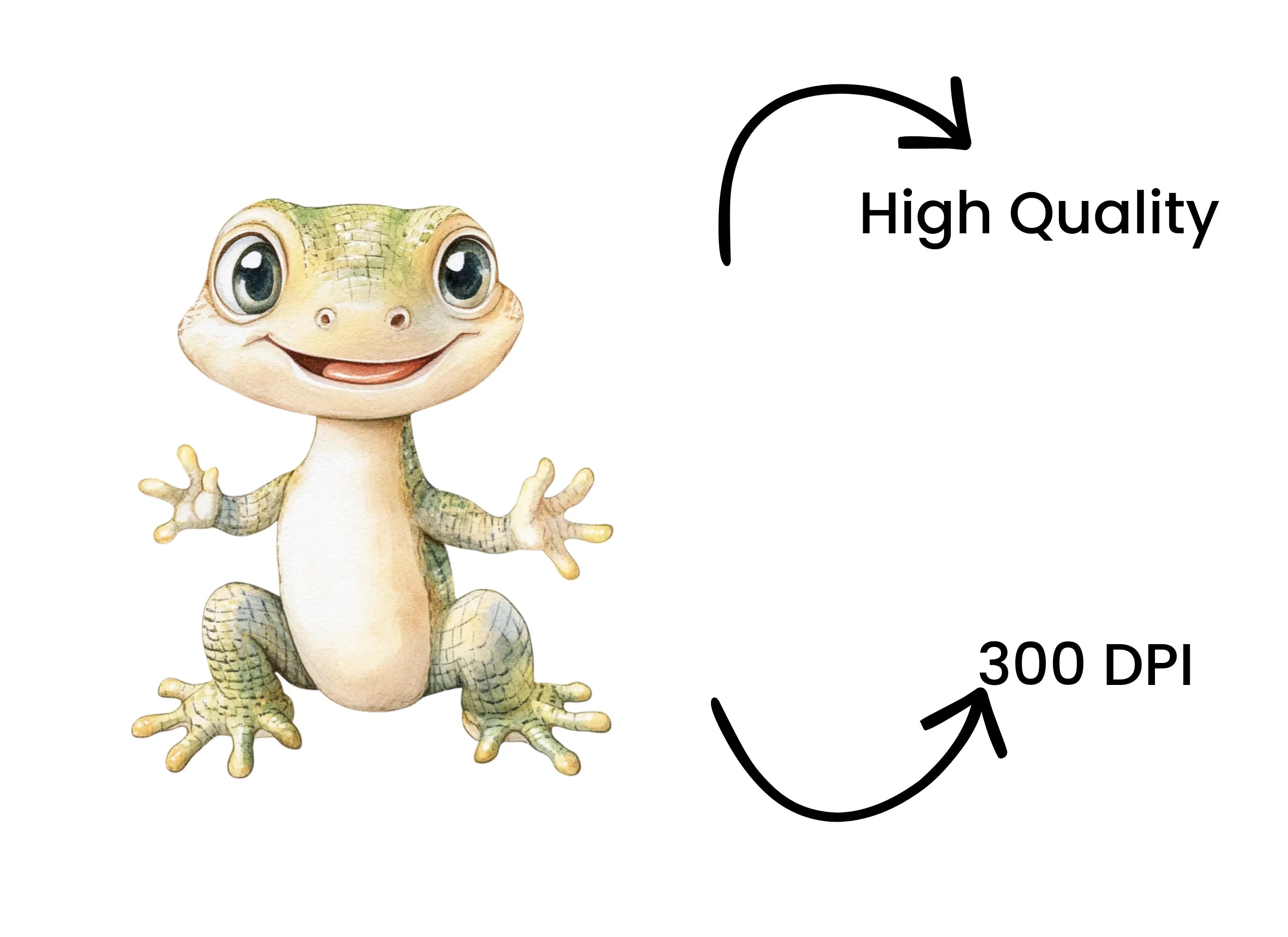 Adorable Lizard Clipart Bundle