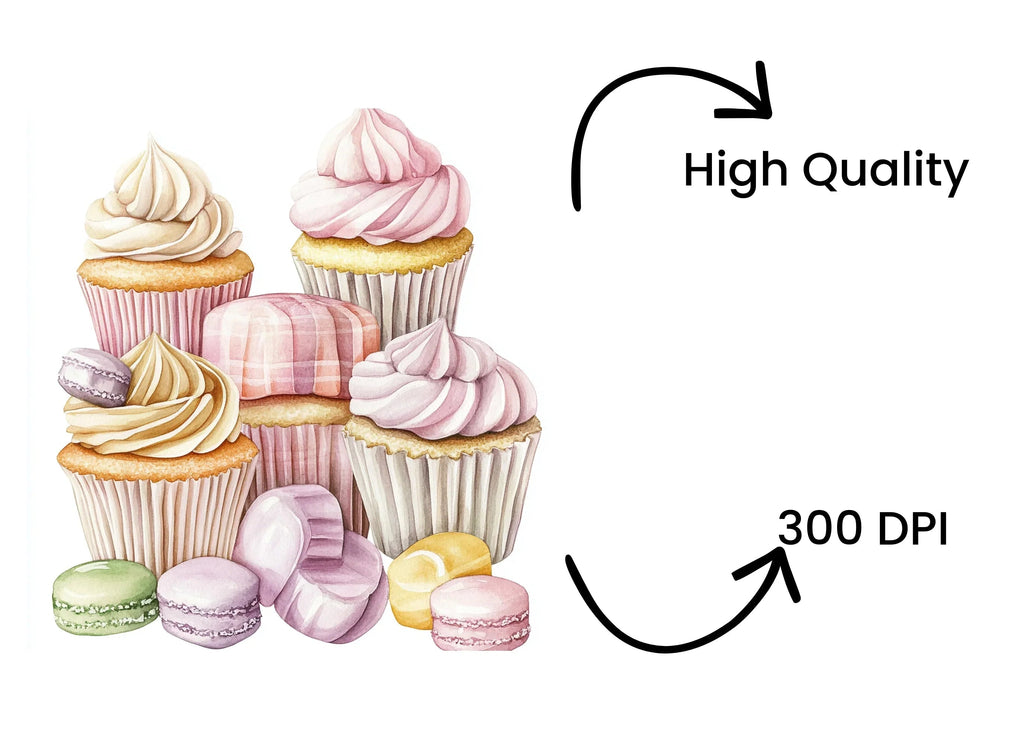 Cupcakes and Candies Clipart Bundle