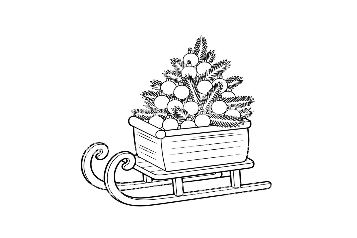 Christmas Sleighs Coloring Books